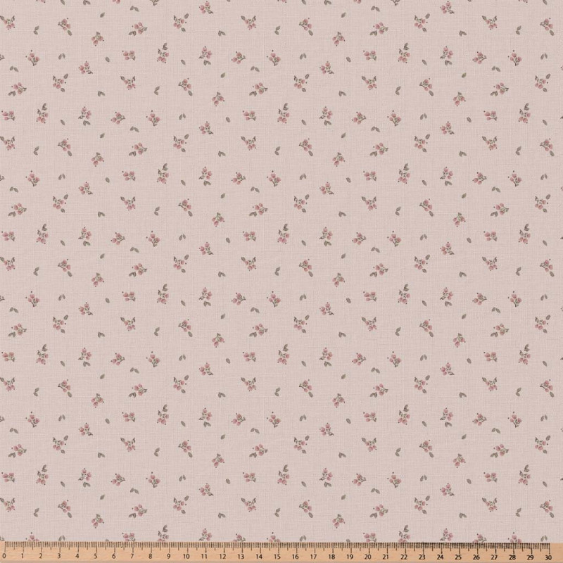 Printed Cotton HANIPI Pale Pink / Pink